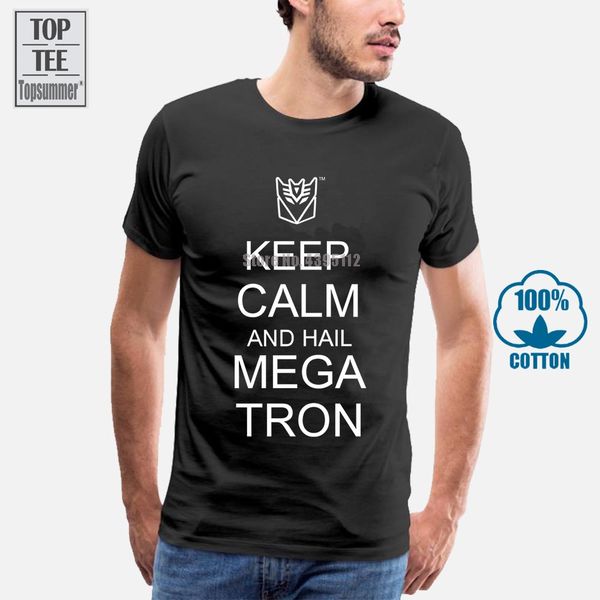 

keep calm and hail megatron decepticon licensed t shirt 2018 fashion short