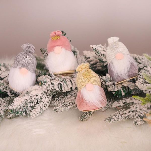 

christmas flannel faceless doll mini old man pendant xmas tree gnome hanging ornament kids gift party decoration