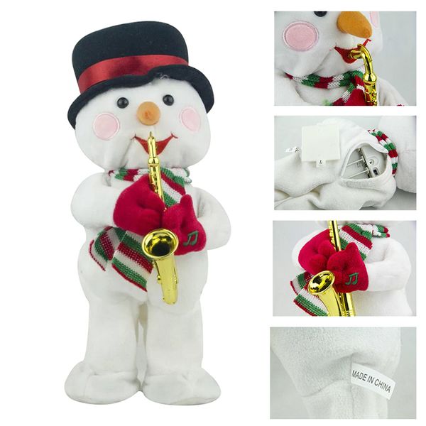 

electric santa claus christmas hat music stuffed doll plush toy dancing music doll christmas xhc88