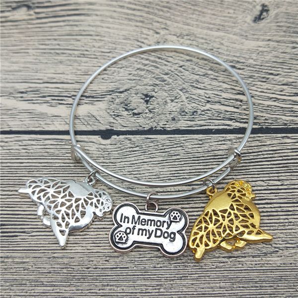 

trendy new pomeranian bangles cute pomeranian dog bangles bracelets fashion pet jewellery, Black