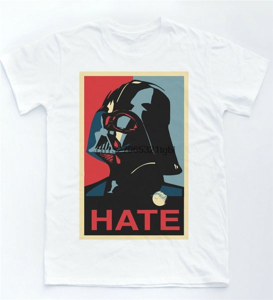 

darth vader hate t-shirt obama change parody jedi star tee sith wars obi loose size tee shirt