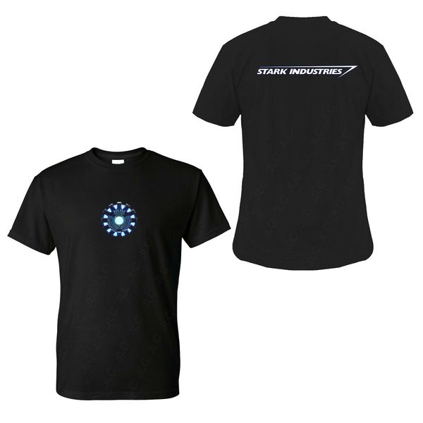 

iron man arc reactor stark industries superhero t-shirt