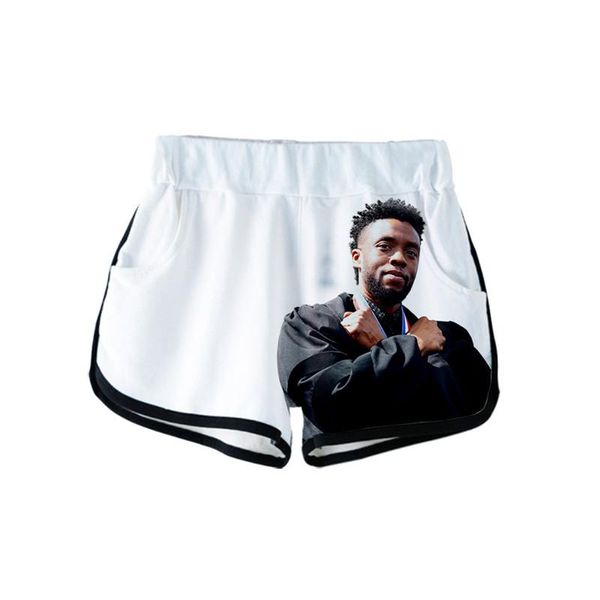 

wakanda forever women shorts fashion trend wakanda 3d pattern elastic waist short pants designer female new hero panther casual loose shorts, White;black