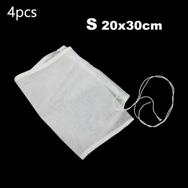 

strain filter bag white 3 sizes reusable health safety 4pcs nut