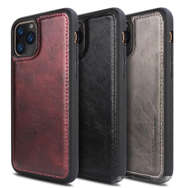 

good quality luxurious leather phone case for iphone 11 pro max iphone xr x xs max 7 8 6 plus back red grey case back cover