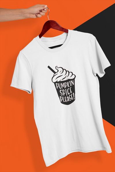 

halloween t shirt pumpkin spice trick or treat scary spooky 48 large size tee shirt