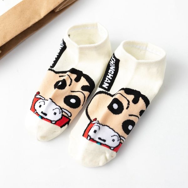 

korean women's new cartoon cotton boat women's boat cute cartoon socks summer new trendy socks bqzc6, Black