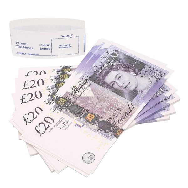 

prop pretend uk money paper copy banknote prop money 100pcs/pack212