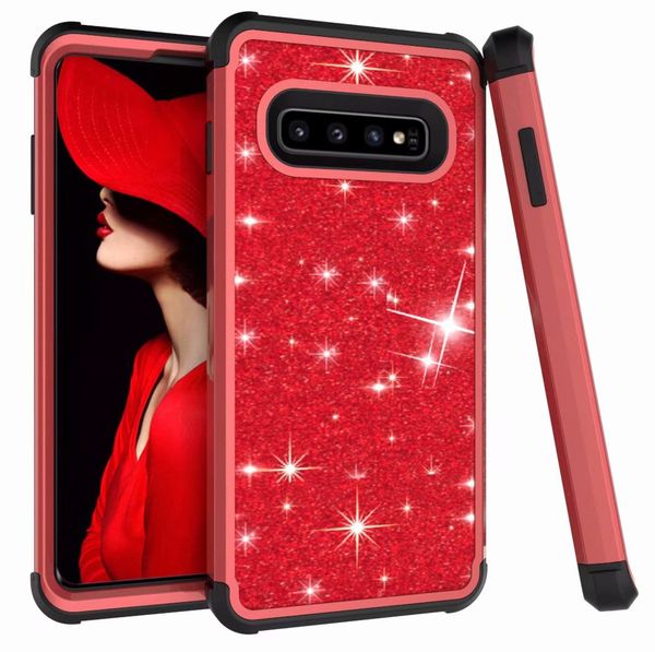 For Cover Samsung Galaxy S10 Caso antidetonante robusto Armadura Hard Case para Samsung S9 borracha de silicone telefone Bumper Capa