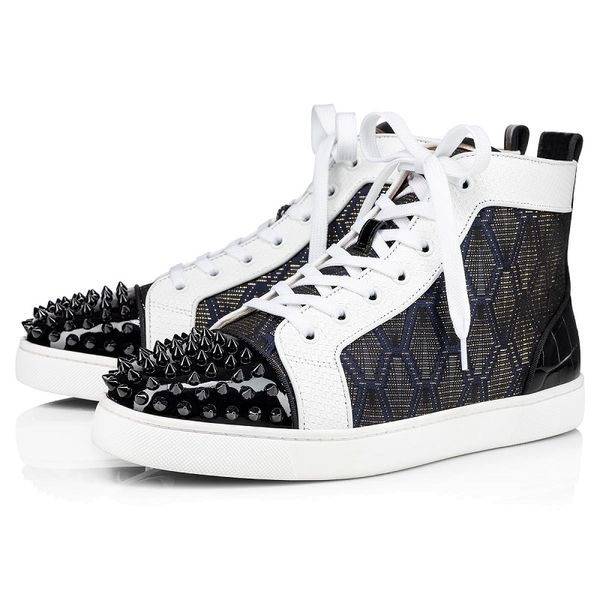 

red bottoms sneakers men women fashion spikes shoes triple black white oreo glitter grey suede mens trainers casual jogging walking