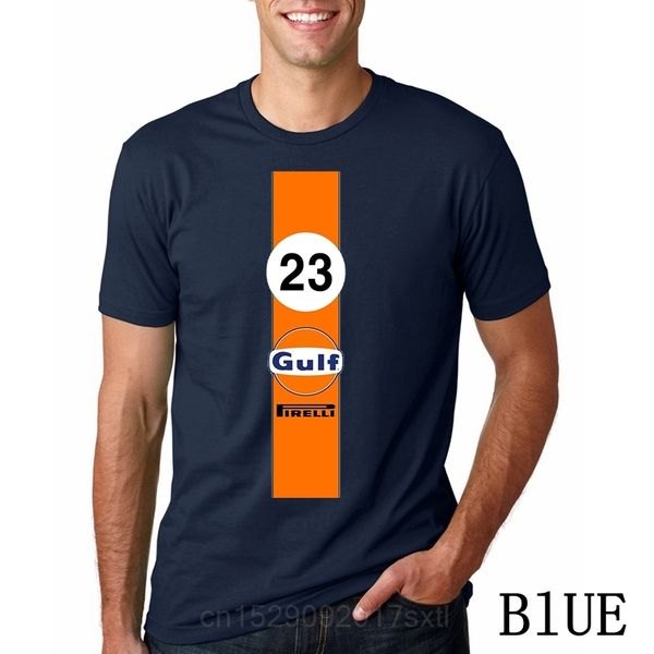 

men funy tshirt gulf oil racing colours short sleeve o-neck tee women t shirt