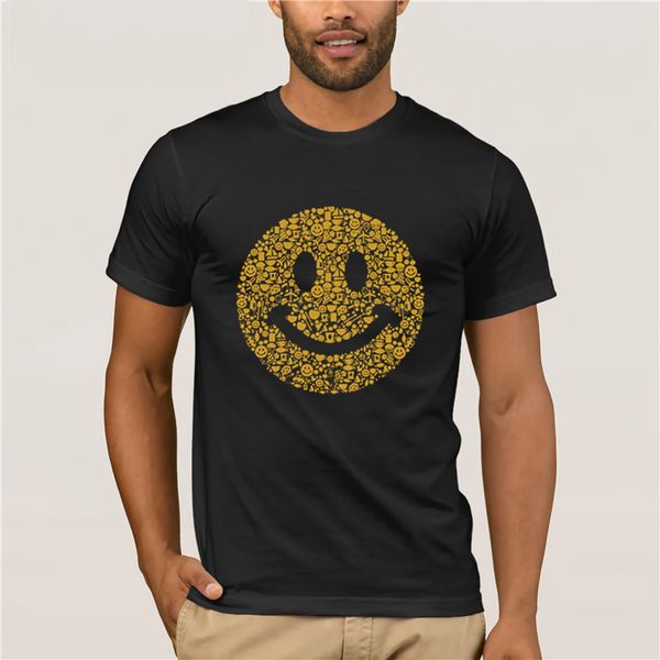 

fun design custom print short sleeve t shirt smiley cotton fashion 2019 trend summer t shirt