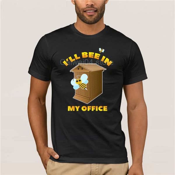 

men's cool t-shirt men funny men cool tshirt beekeeper t shirt i'll bee in my office short fashion t-shirt men