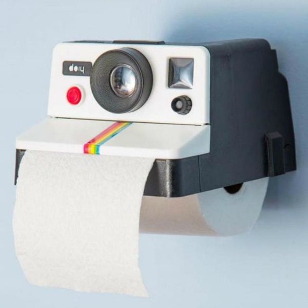 

1pc fashion creative camera shape tissue boxes toilet roll paper holder box bathroom decor cute vintage camera roll paper box