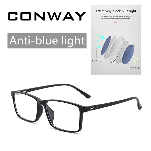 

fashion sunglasses frames men and women computer goggles anti-blue glasses light gaming tr, Black