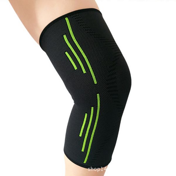 

elbow & knee pads 1pcs warm outdoor cycling sports knitted football basketball universal support, Black;gray
