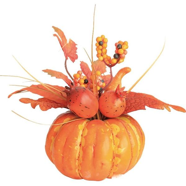 

halloween pumpkin decoration thanksgiving pomegranate fruit decoration harvest festival maple leaf autumn color props