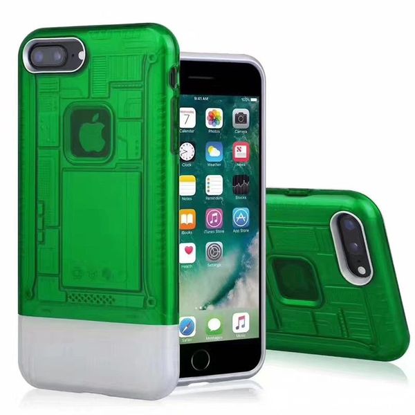 

new styles phone case for iphone xs xs max xr 8 8 plus tpu pc 2 in 1 clear armor back cover shell
