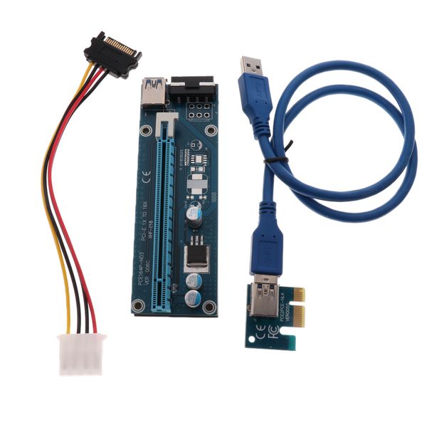 

видеокарта pci-e 1x до 16x riser card с usb-шнур кабель питания