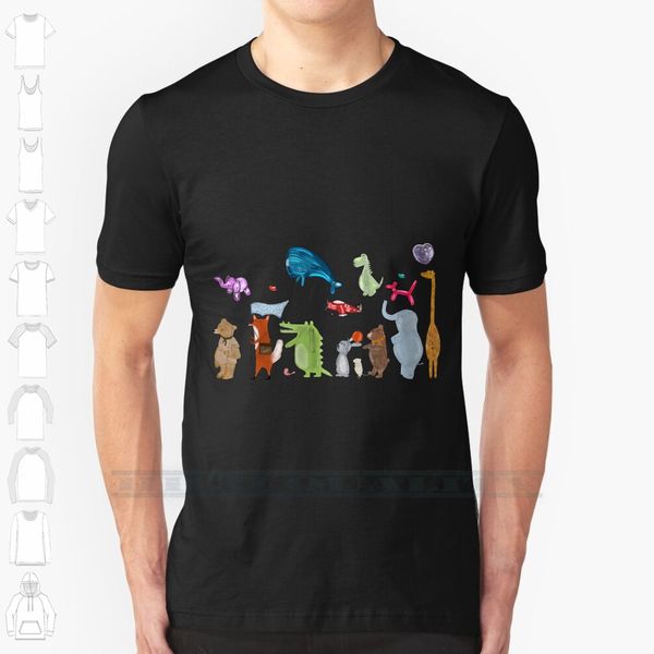 

balloon parade custom design print for men women cotton new cool tee t shirt big size 6xl woodland animals giraffes