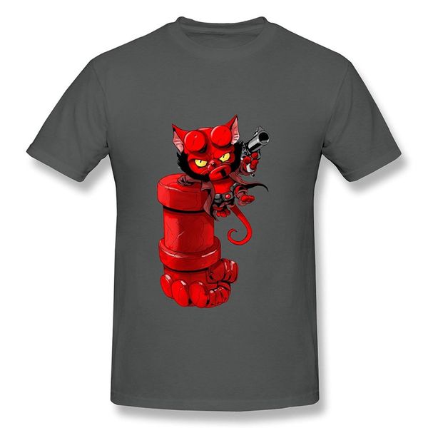 

summer short sleeve shirts s~2xl big size cotton tees men's the superhero of hellboy t-shirt