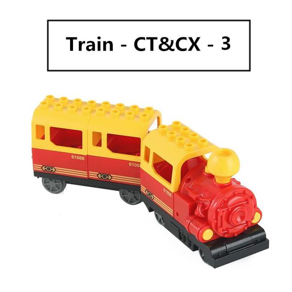 

compartment gift with train blocks locomotive building particle compatible for large accessories toys duploed children electric qylpae