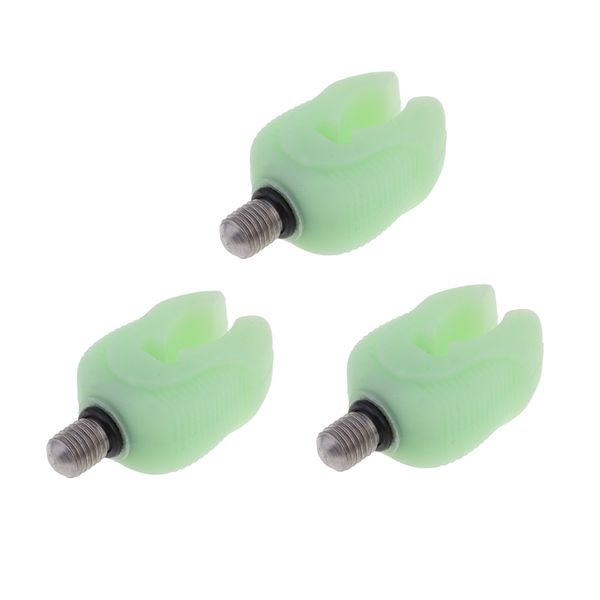 

3pcs silicone butt grips rod rest luminous glow in dark carp night fishing