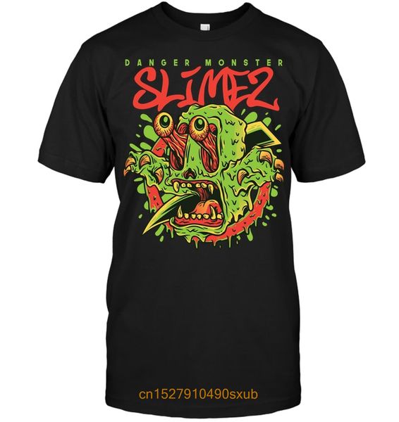 

мужчины tshirt опасность изверга slimez футболки