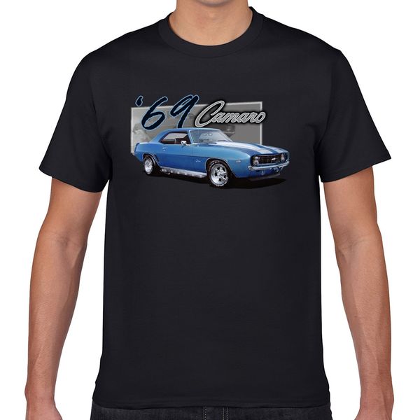 

t shirt men 1969 camaro vogue vintage geek short male tshirt xxxl