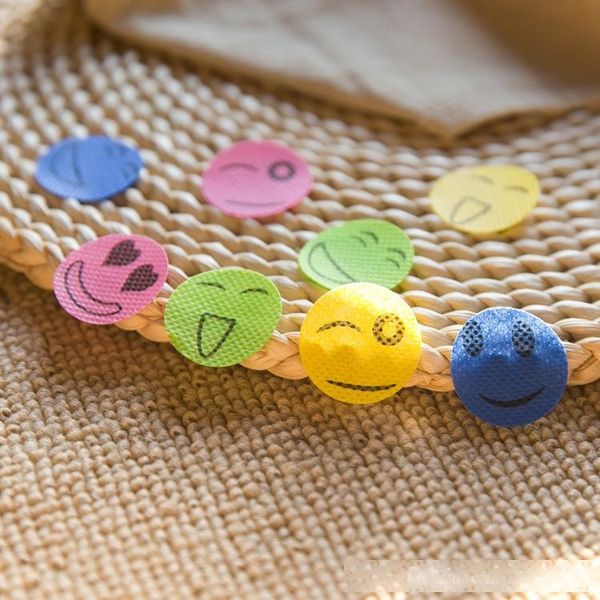 

1000 set( 1set 6pcs ) new mosquito repellent patch smiling face drive midge mosquito killer cartoon anti repellent sticker patch