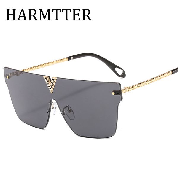 

sunglasses 2021 fashion brand design rimless women cat eye mirror gradient lens oculos gafas sun glasses uv400 protection, White;black