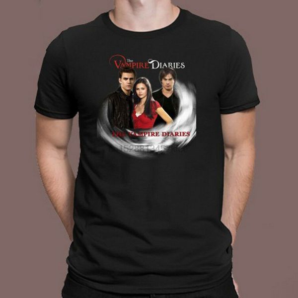 

vampire diaries supernatural tv series mens black t-shirt size s m l xl 2xl 3xl new funny tee shirt