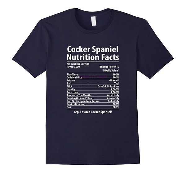 

новые люди рубашка кокер-спаниель собака питание факты tshirt