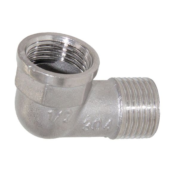 

1/2'' double end right angle pipe fitting threaded elbow connector dn15