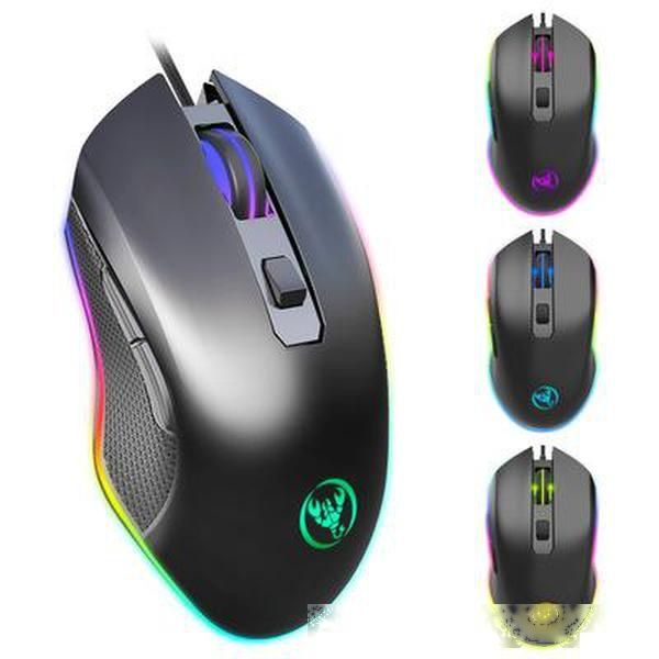 

high-end optical professional gaming mouse with 7 bright colors led backlit and ergonomics design for lol cs mice