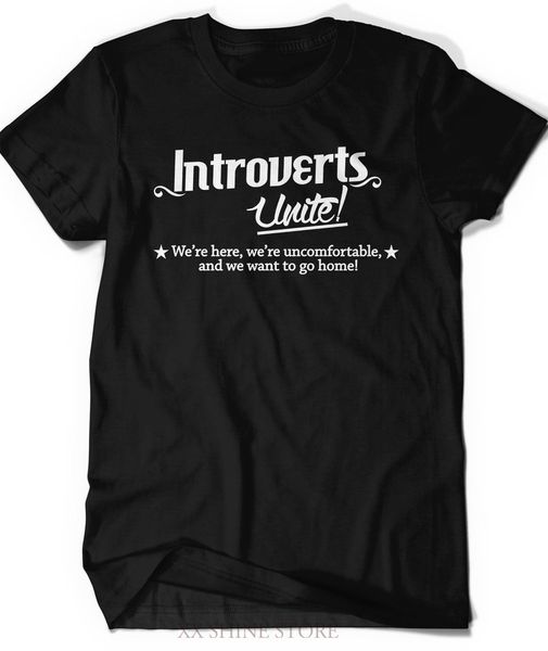 

introvert t-shirt funny humor t shirt t shirt tee ladies mens birthday gift present introverted unite we want to go home