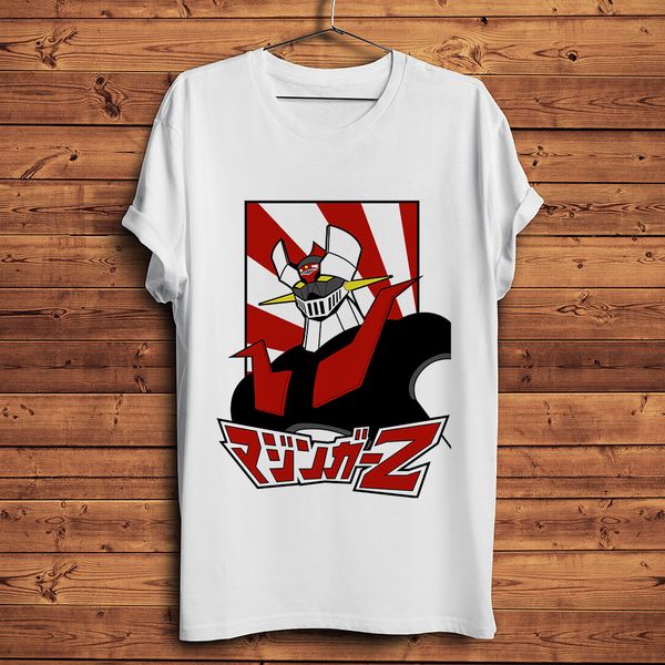 

mazinger z robot kabuto koji funny anime t shirt men new white casual tshirt homme japan manga streetwear t-shirt