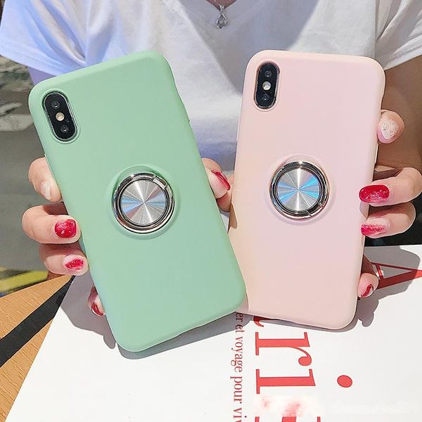 

original official silicone case for apple iphone 7 8 plus 6 6s 7 plus cover for apple iphone xs max x xr ring bracket soft cases