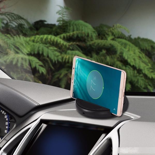 

qi wireless charging car charger pad anti-slip phone holder for iphone 8/8 plus/x for samsung s8/s8 edge /s7/s7 edge/s6/s6 edge