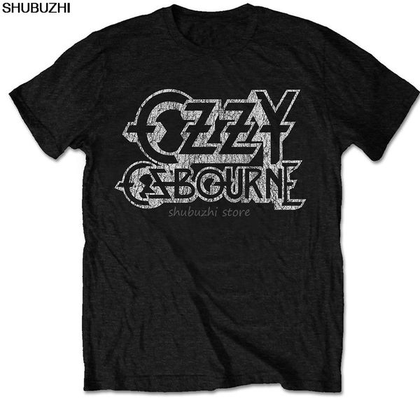 

ozzy osbourne 'vintage logo' t-shirt fashion summer paried t shirts tee men t shirt great quality funny man cotton sbz1090