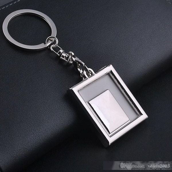 

metal p insert frame keyring keychain keyfob ornament gifts round heart rhombus oval shape zinc alloy keyring mixed at random