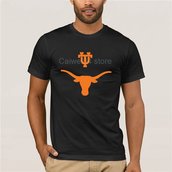 

men t shirt print cotton short sleeve t-shirt men's ut austin longhorn t shirts black