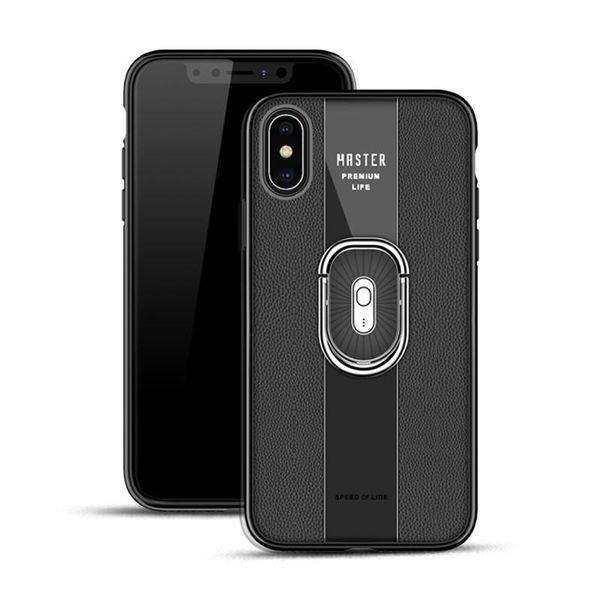 

leather pattern case with 360 rotating kickstand armor magnetic ring for iphone 11 pro x xs max porsche phone case cover