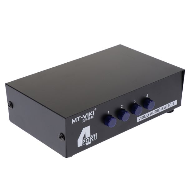 

1 input 4 output port av audio video switch