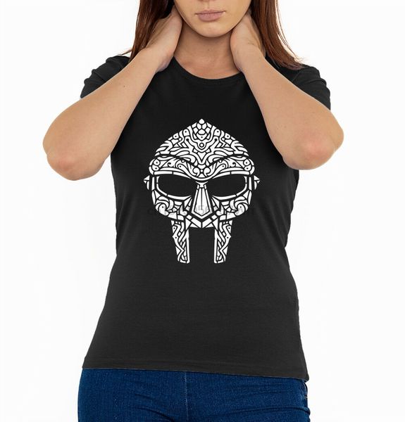 

mf doom mask графический madvillain madlib женщина футболка черный (размеры s-2xl) (2