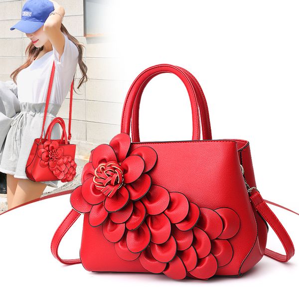 

spring new big bag fashion handbag simple women's bag cross women's