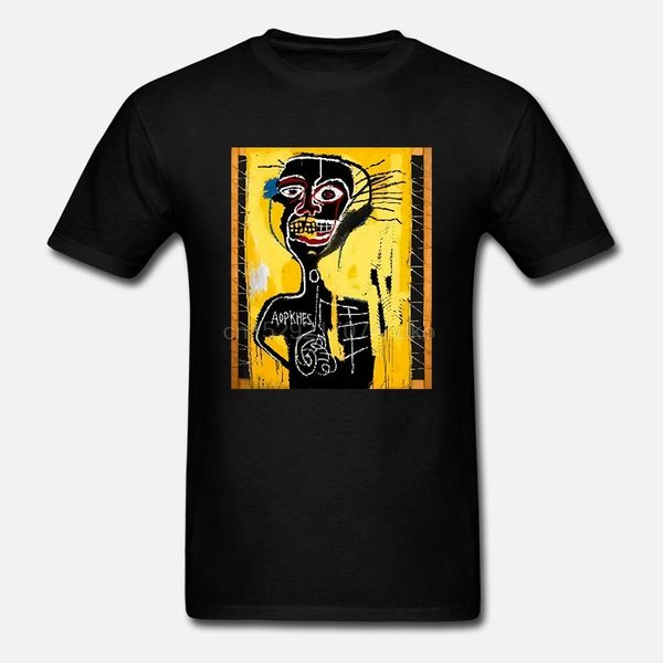 

new jean michel basquiat american artistiat t-shirt black men custom size s-2xl