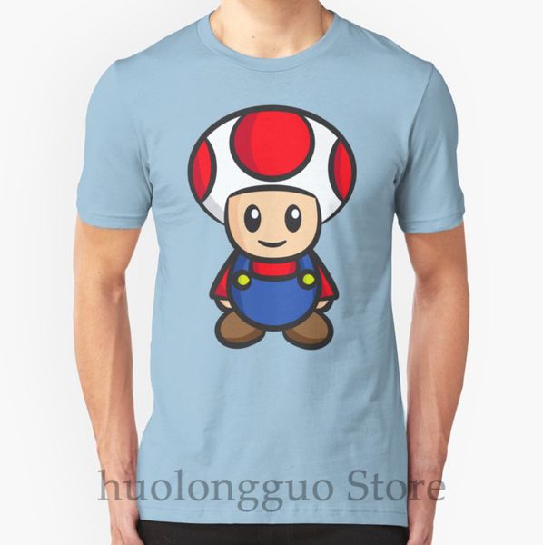 

100% cotton o-neck men t shirt custom printed t-shirt mario toad women tshirt
