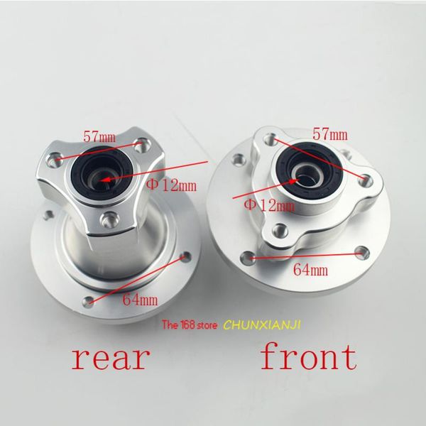 

good quality cnc silver front & rear disc brake hub wheel rim hub for dax ruckus zoomer monkey z50bike