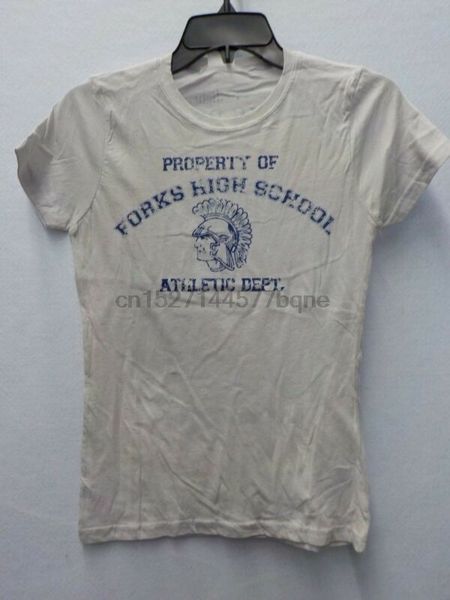 

juniors womens twilight saga new moon forks high school gray tshirt new #13177v